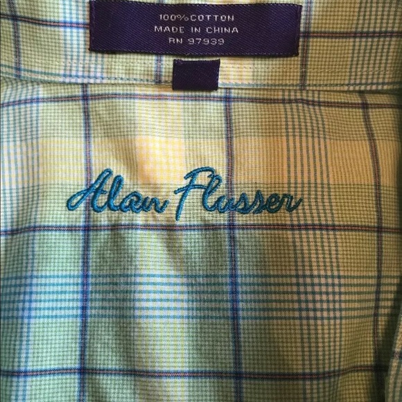 ALAN FLUSSER MENS BUTTON DOWN - Picture 3 of 3